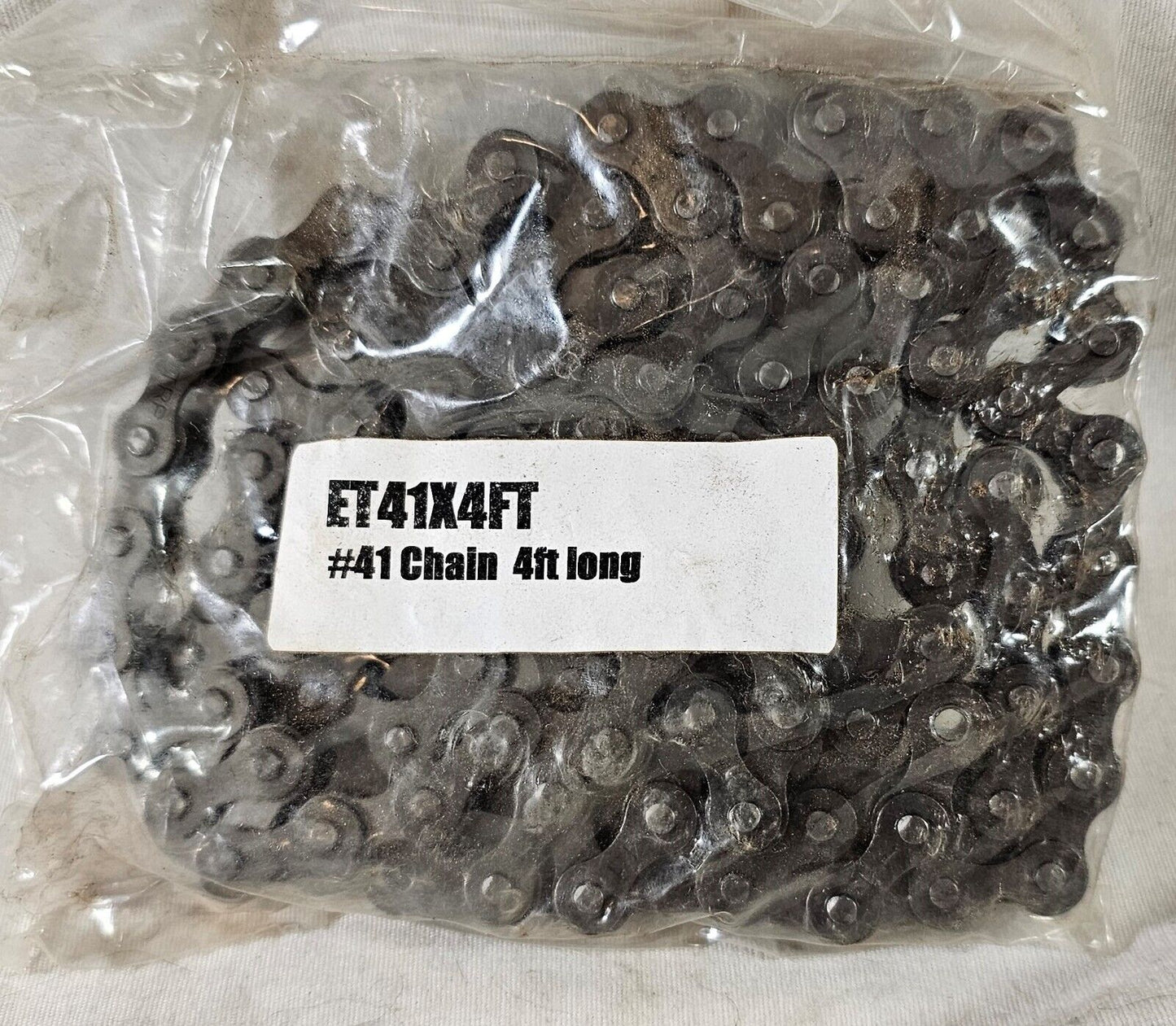 Chain with Connecting Link + Offset Link 4 FEET, #41