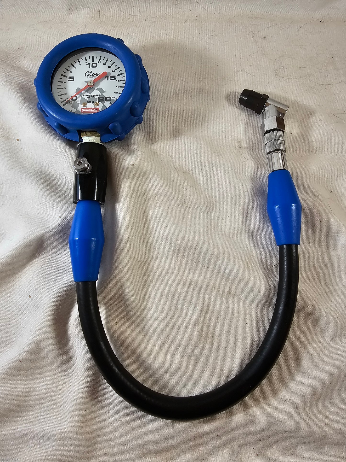 Quick Car Tire Gauge 0-20 PSI Glow Face