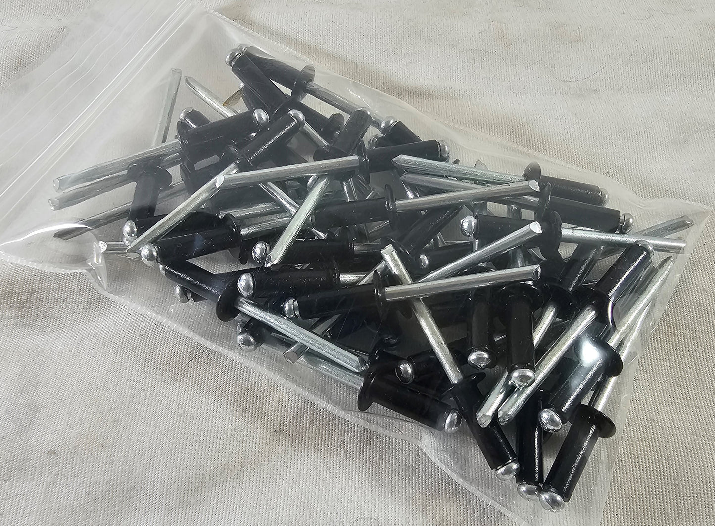 Aluminum 3/16" SMALL Rivets *BLACK FINISH* QTY 250
