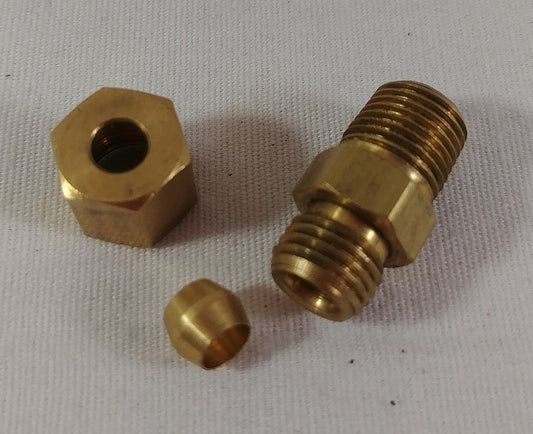 Fitting with Ferrule, Brass