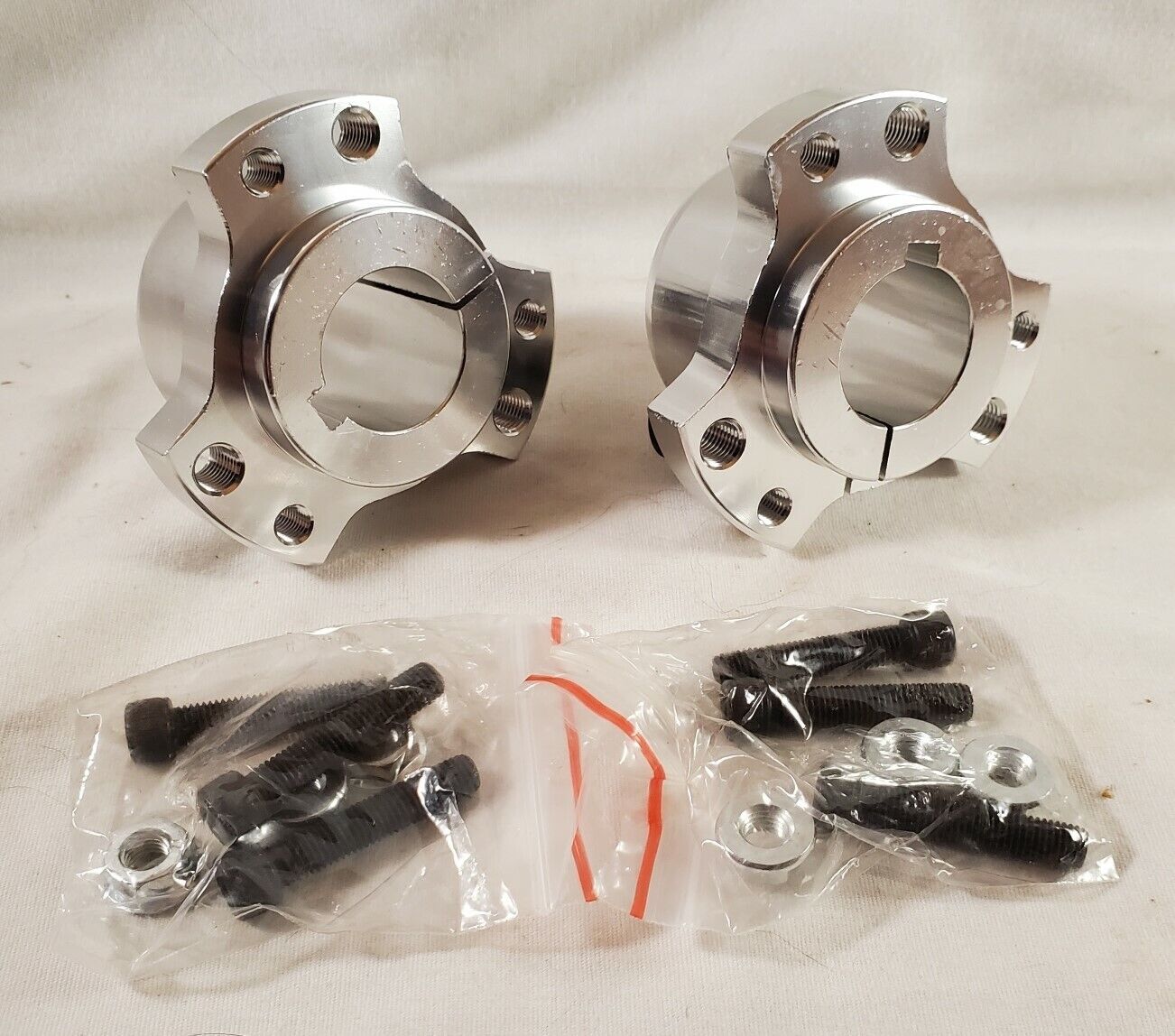 Wheel Hubs, 1", Rear, Silver