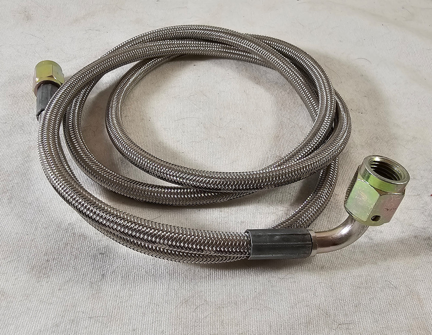 Brake Line, Steel Braided, 42"