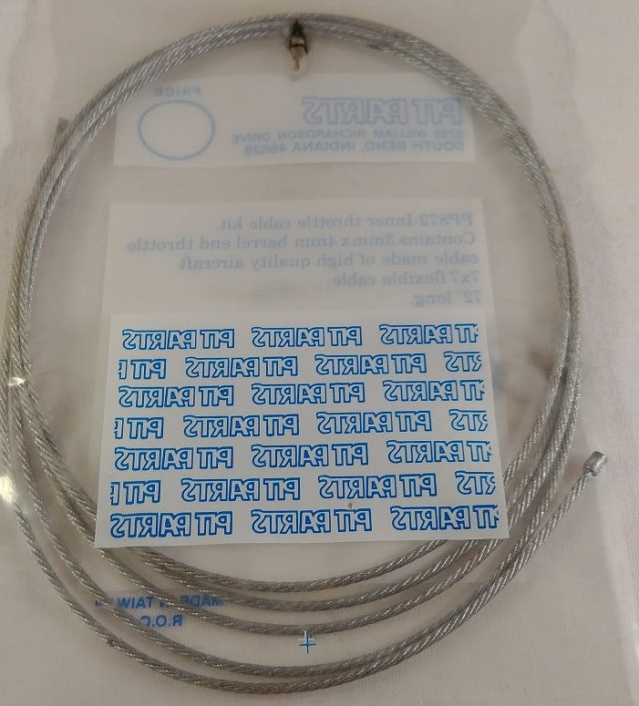 Throttle Cable, Barrel End (72")