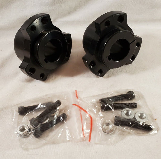 Wheel Hubs, 1", Rear, Black