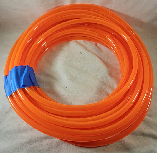 Fuel Line, Orange, NON HARDENING, Made in USA, 10 FOOT
