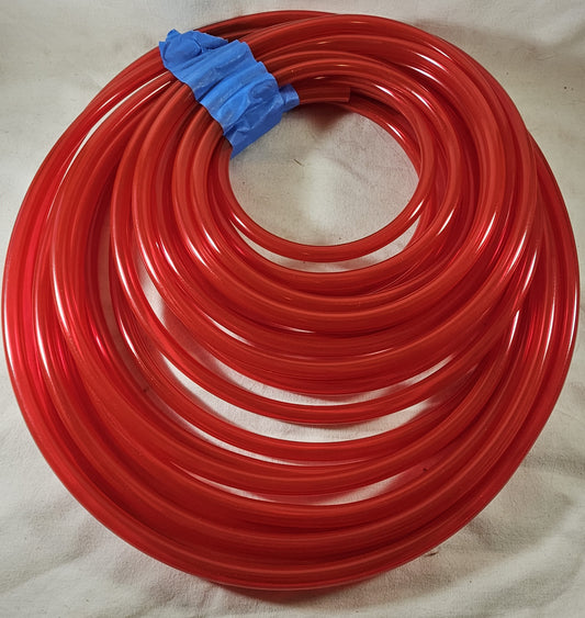 Fuel Line, RED, NON HARDENING, Made in USA, 10 FOOT