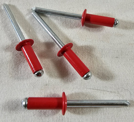 250 Aluminum 3/16" SMALL Rivets *RED FINISH*