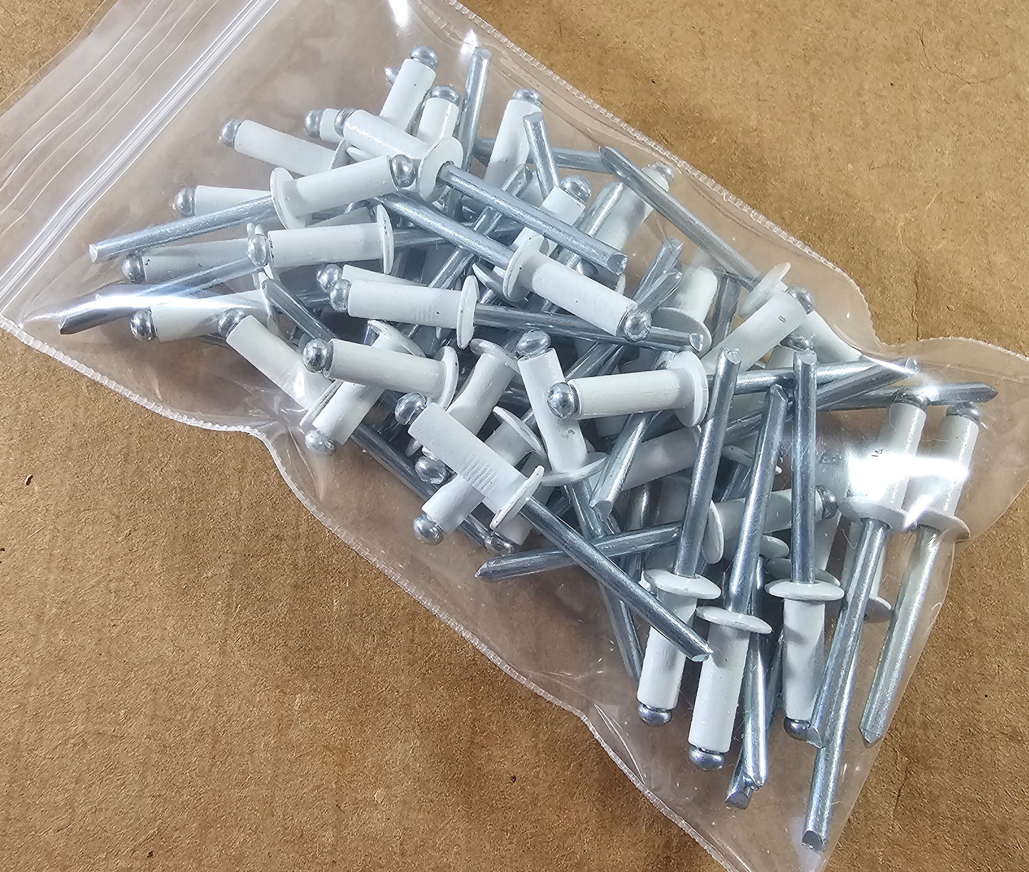 Aluminum 3/16" SMALL Rivets *WHITE FINISH* QTY 250