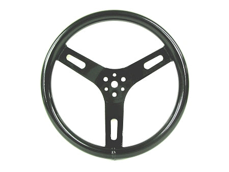 Steering Wheel, Aluminum. 12" Black