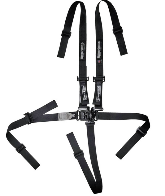 Ultrashield Junior Latch and Link 5 point belts, black