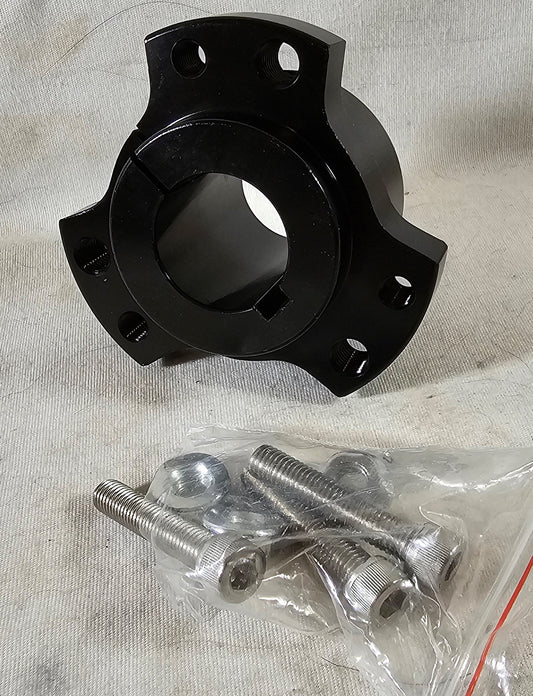 Wheel Hub Rear, 1" Black