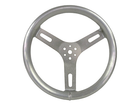 Steering Wheel, Aluminum, 14" Silver